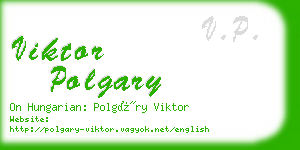 viktor polgary business card